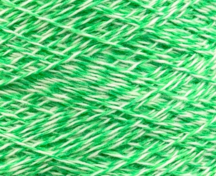 Loro Piana Coarsehair 2/11 – 100% Kaschmirgarn mit Mouliné-Effekt col. Leuchtendes Grün (Cod. C003 60950)